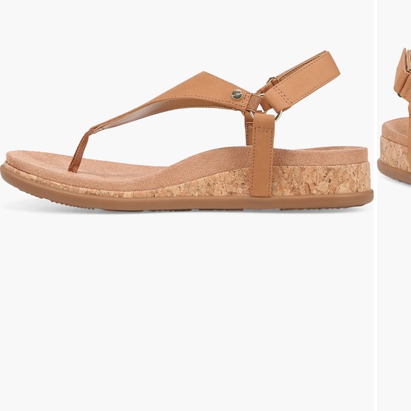 Vionic Tan Sandals with Supportive Sole and Adjustable Buckle - Picture 5 of 11